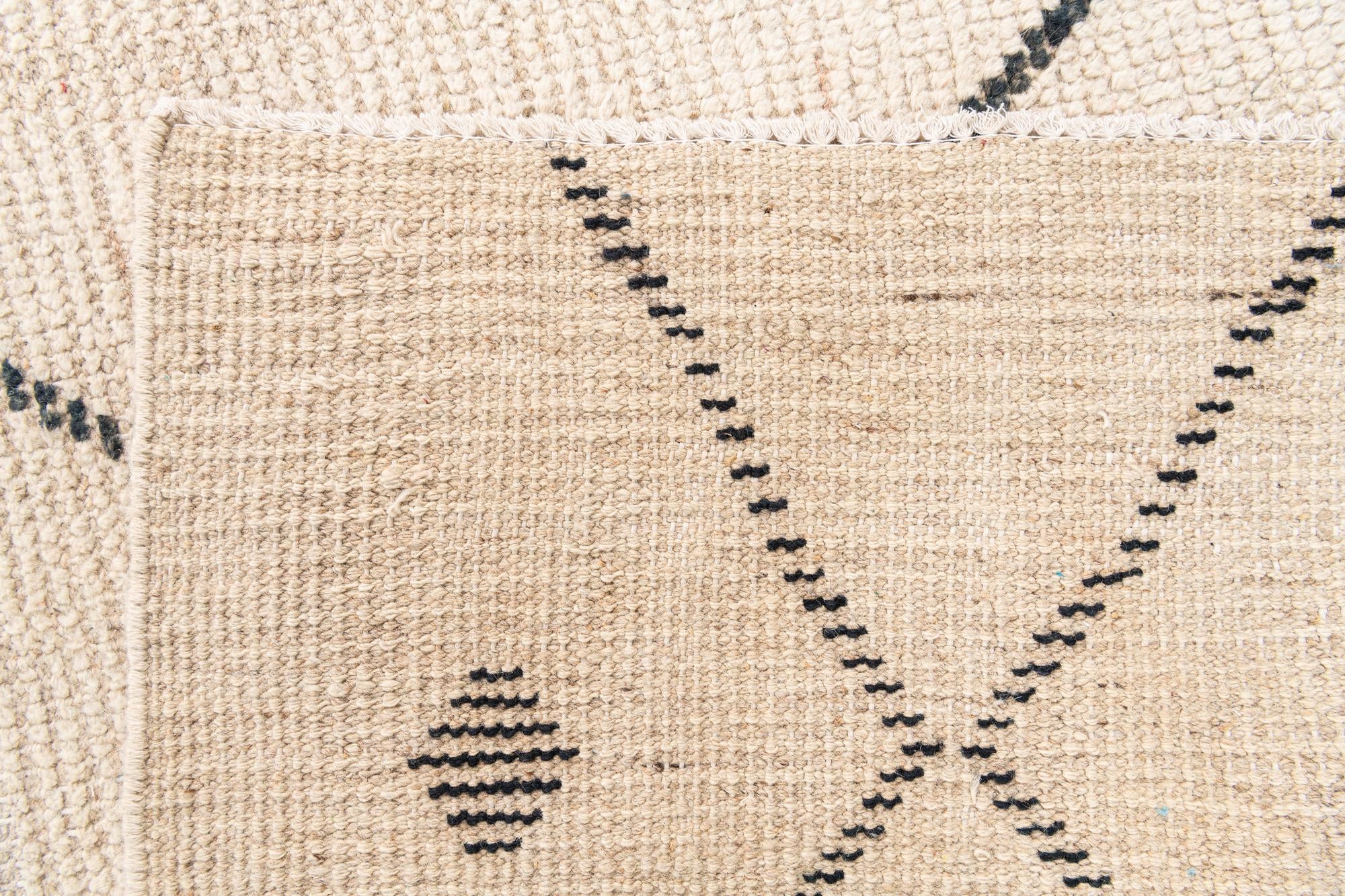 5' 2 x 8' Hand Knotted Moroccan Wool Rug