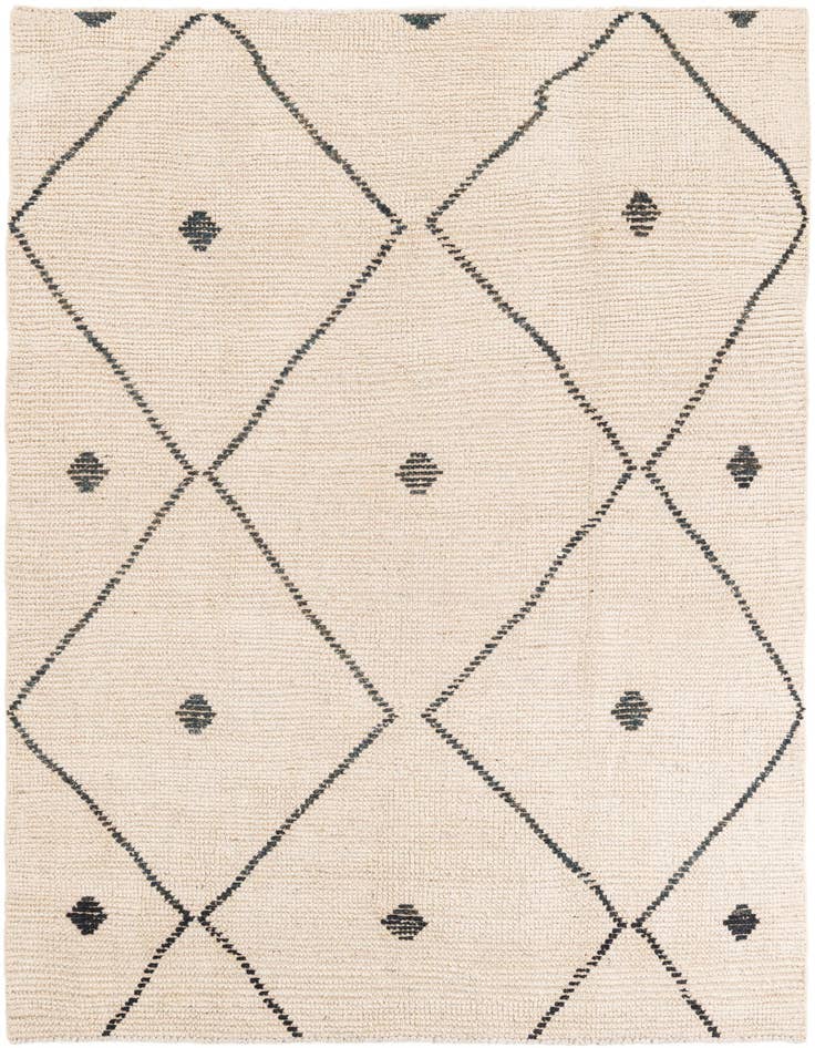 Detail image of 5' 2 x 8' Hand Knotted Moroccan Wool Rug