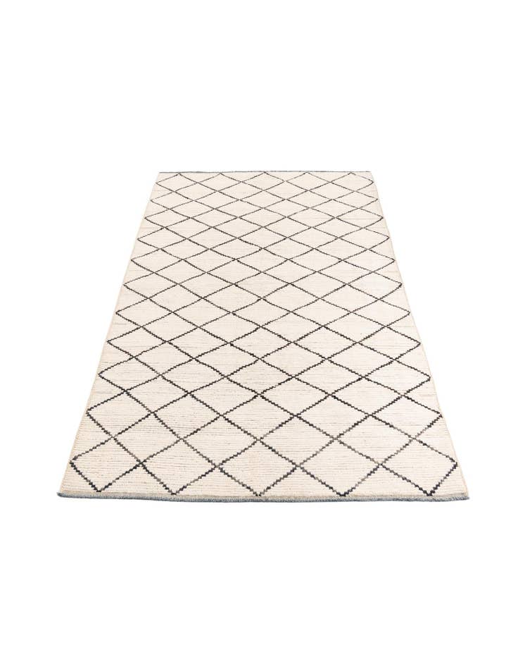 Detail image of 5' 10 x 8' 10 Hand Knotted Moroccan Wool Rug