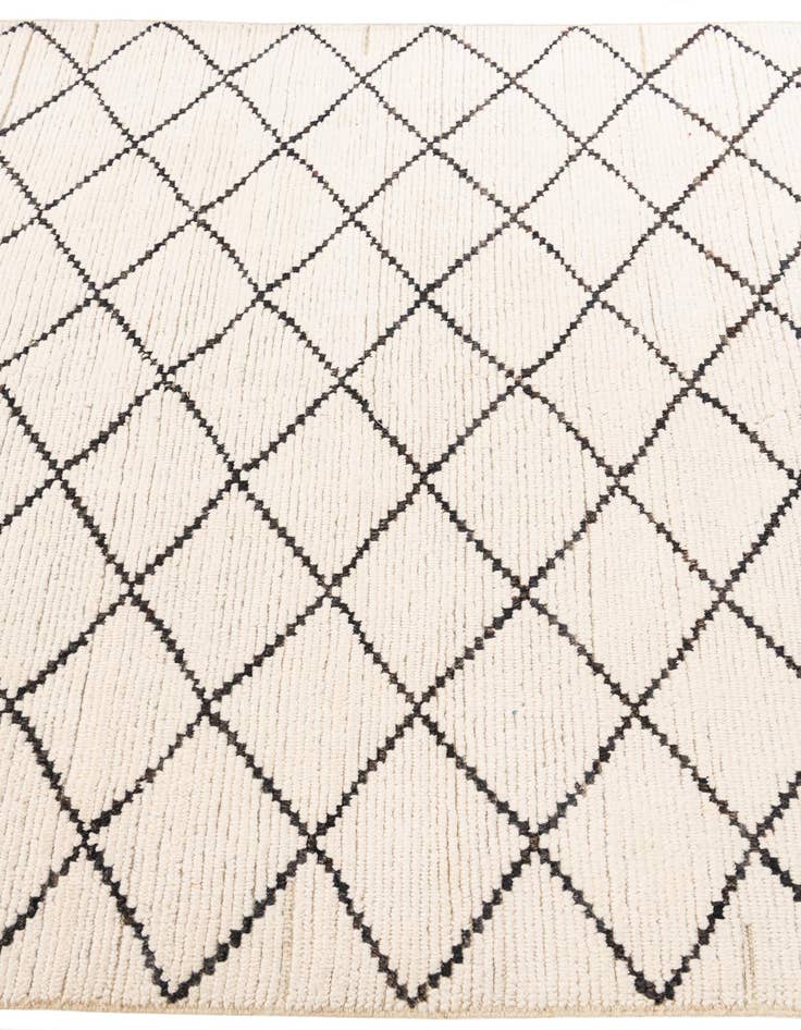 Detail image of 5' 10 x 8' 10  Hand Knotted Moroccan Wool Rug