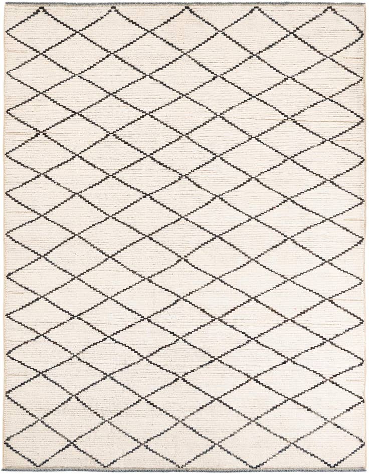 Detail image of 5' 10 x 8' 10 Hand Knotted Moroccan Wool Rug