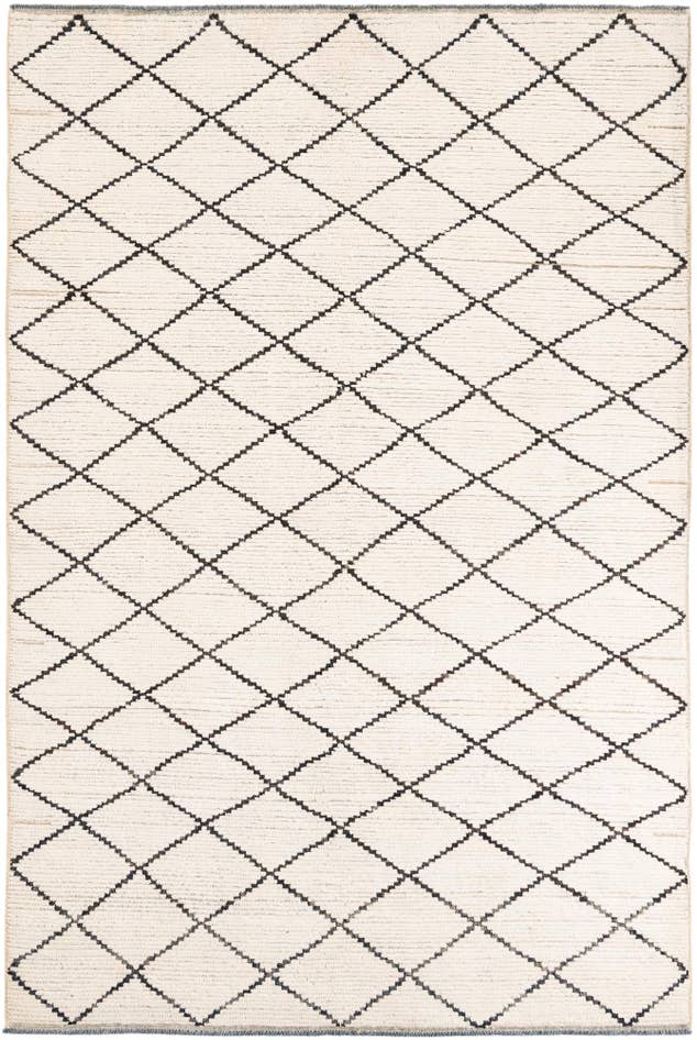 Detail image of 5' 10 x 8' 10 Hand Knotted Moroccan Wool Rug