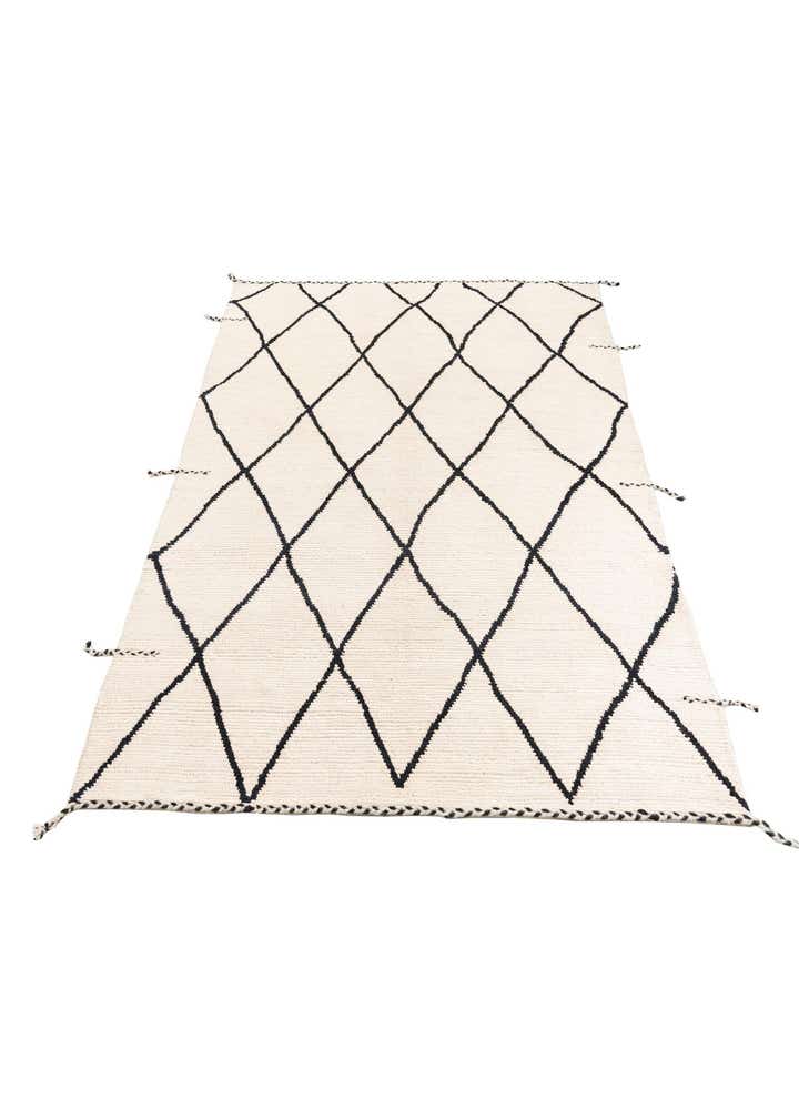 6' 2 x 8' 10 Hand Knotted Moroccan Wool Rug