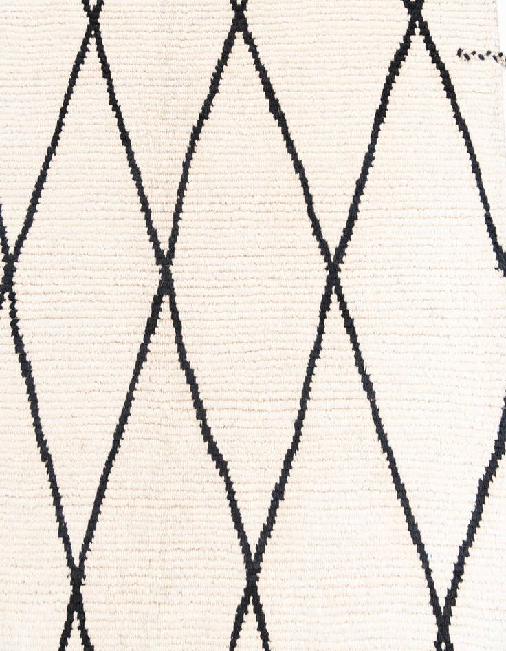 Detail image of 6' 2 x 8' 10  Hand Knotted Moroccan Wool Rug