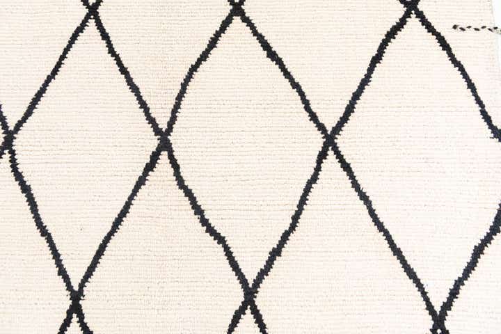 6' 2 x 8' 10 Hand Knotted Moroccan Wool Rug