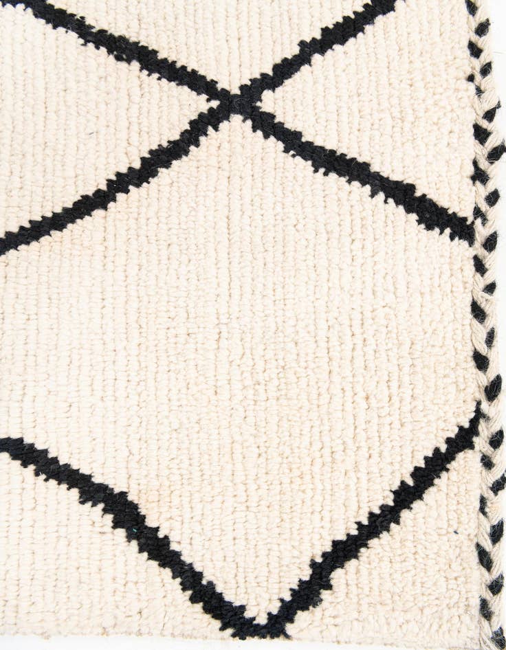 Detail image of 6' 2 x 8' 10  Hand Knotted Moroccan Wool Rug