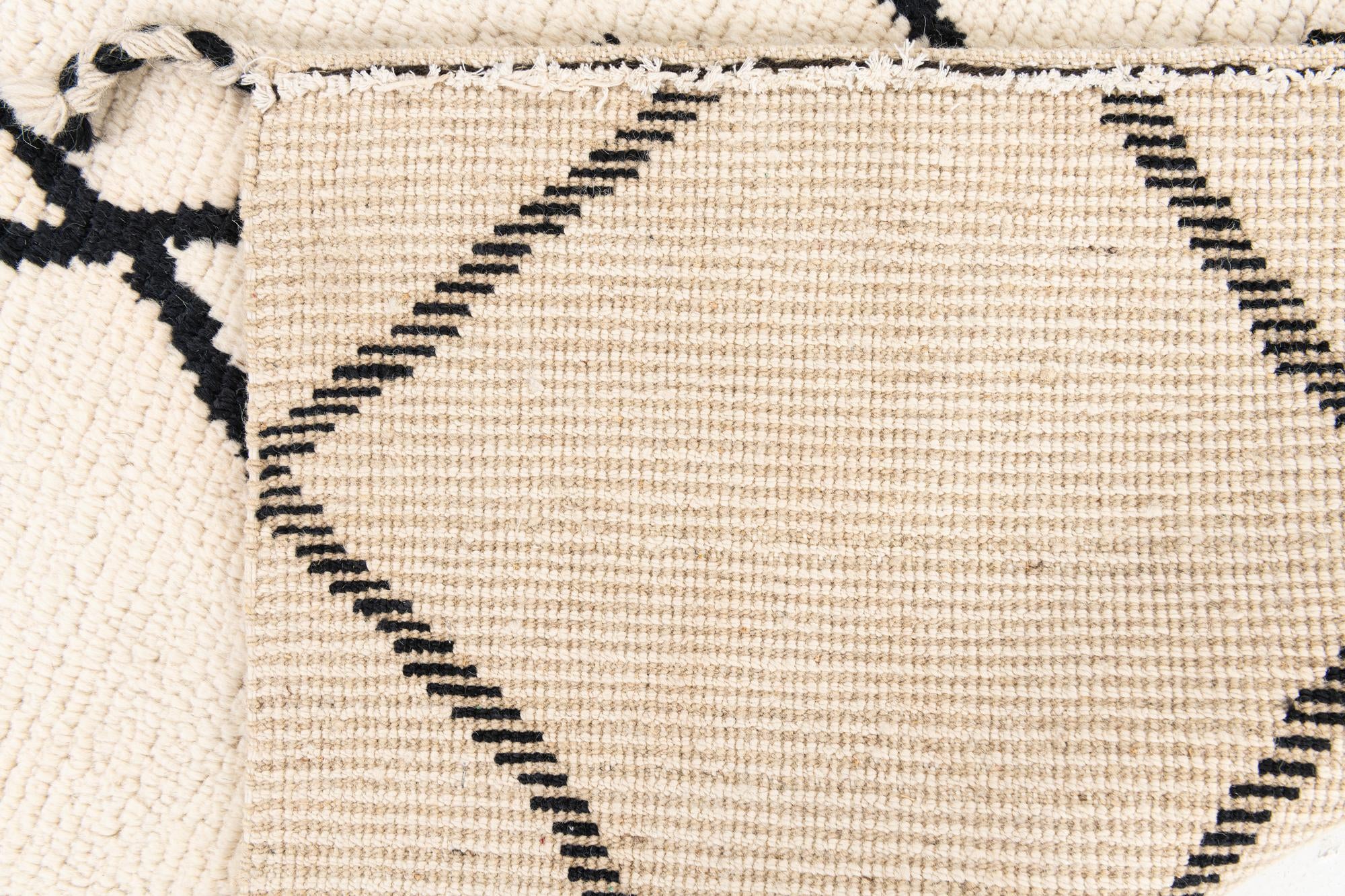 6' 2 x 8' 10 Hand Knotted Moroccan Wool Rug