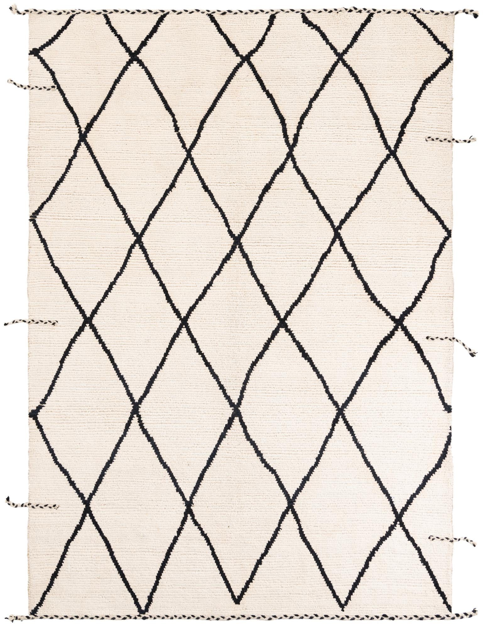 6' 2 x 8' 10 Hand Knotted Moroccan Wool Rug
