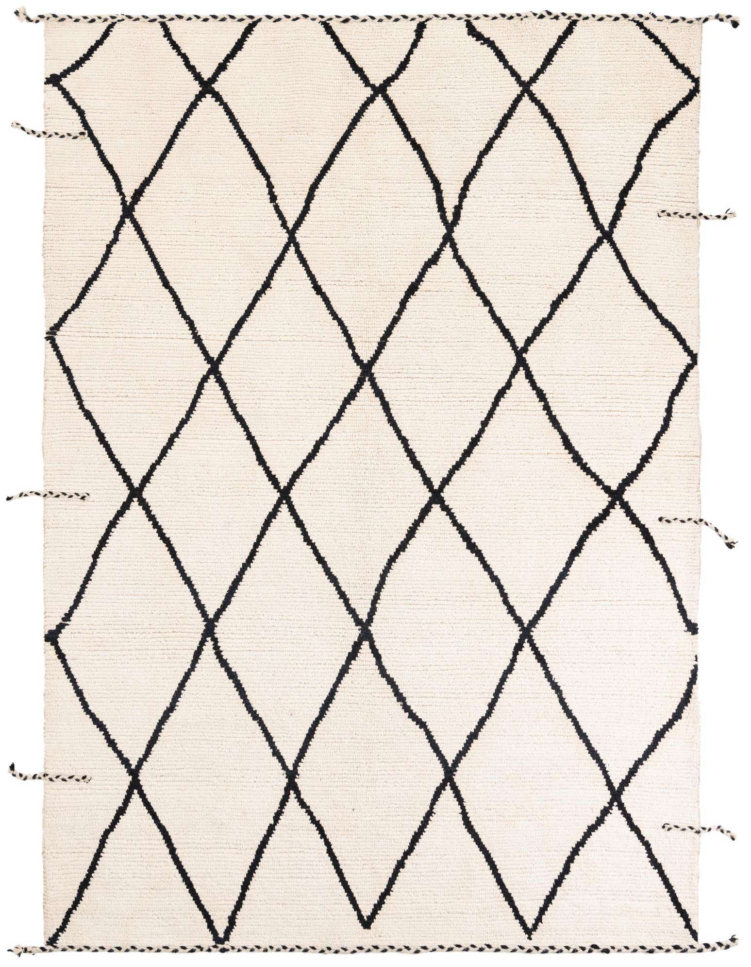 6' 2 x 8' 10 Hand Knotted Moroccan Wool Rug