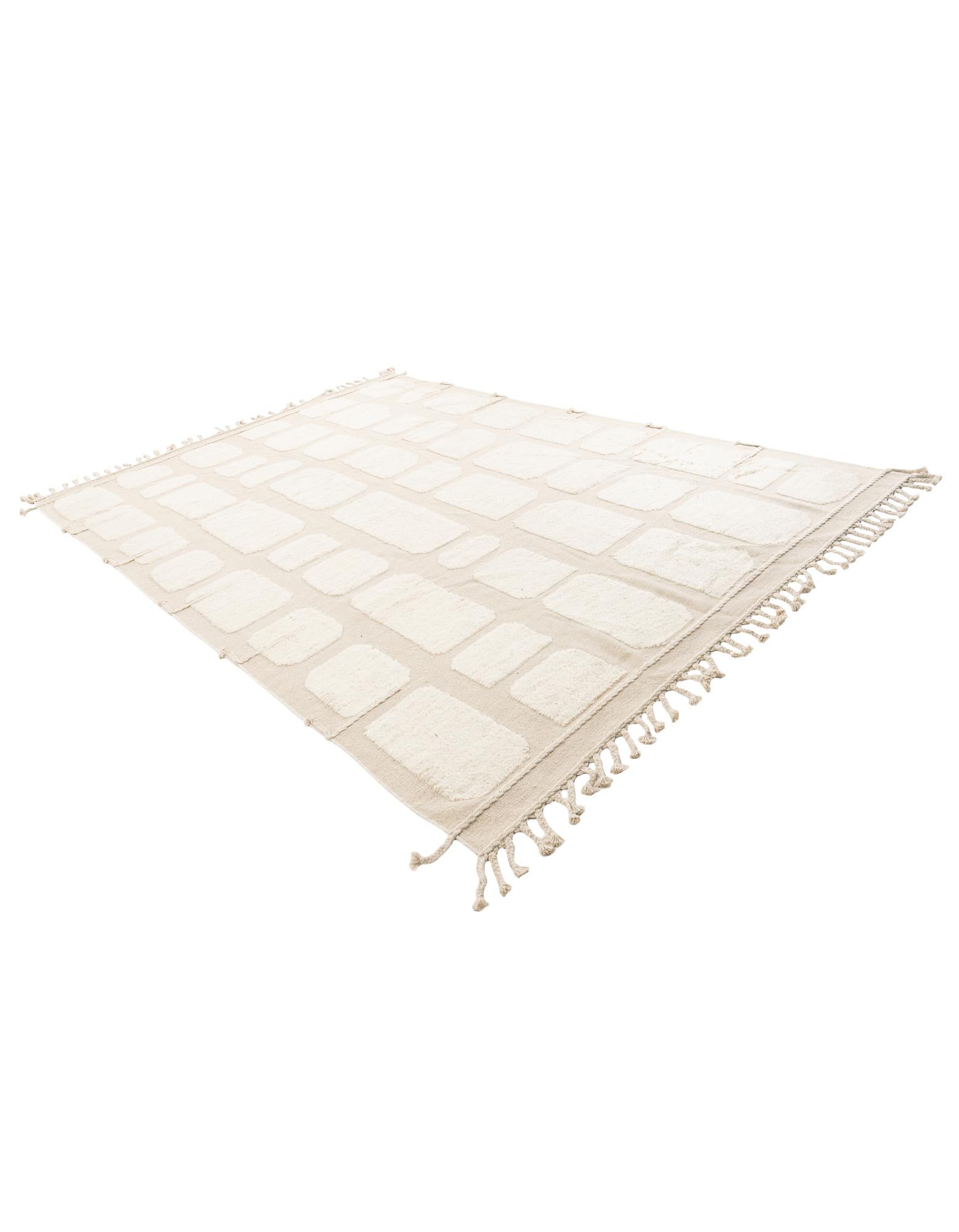 8' 1 x 11' 6 Hand Knotted Moroccan Wool Rug