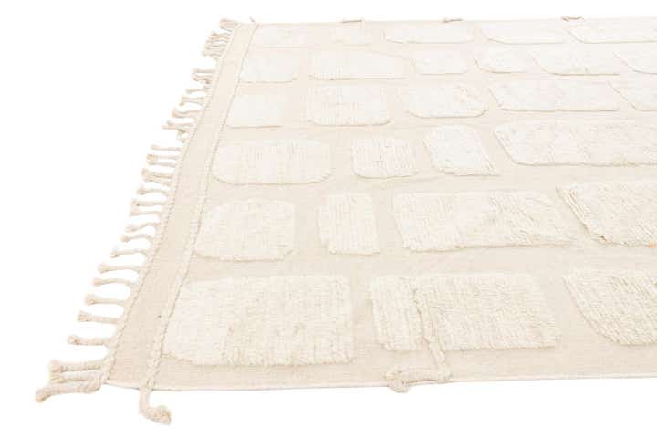 8' 1 x 11' 6 Hand Knotted Moroccan Wool Rug