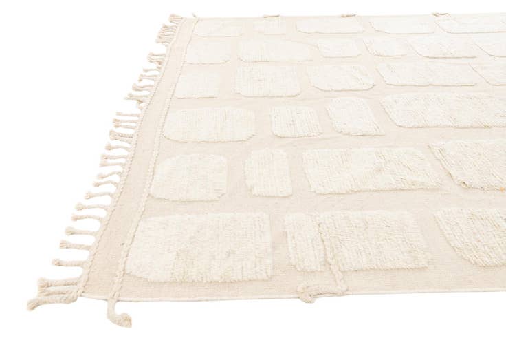 Detail image of 8' 1 x 11' 6 Hand Knotted Moroccan Wool Rug