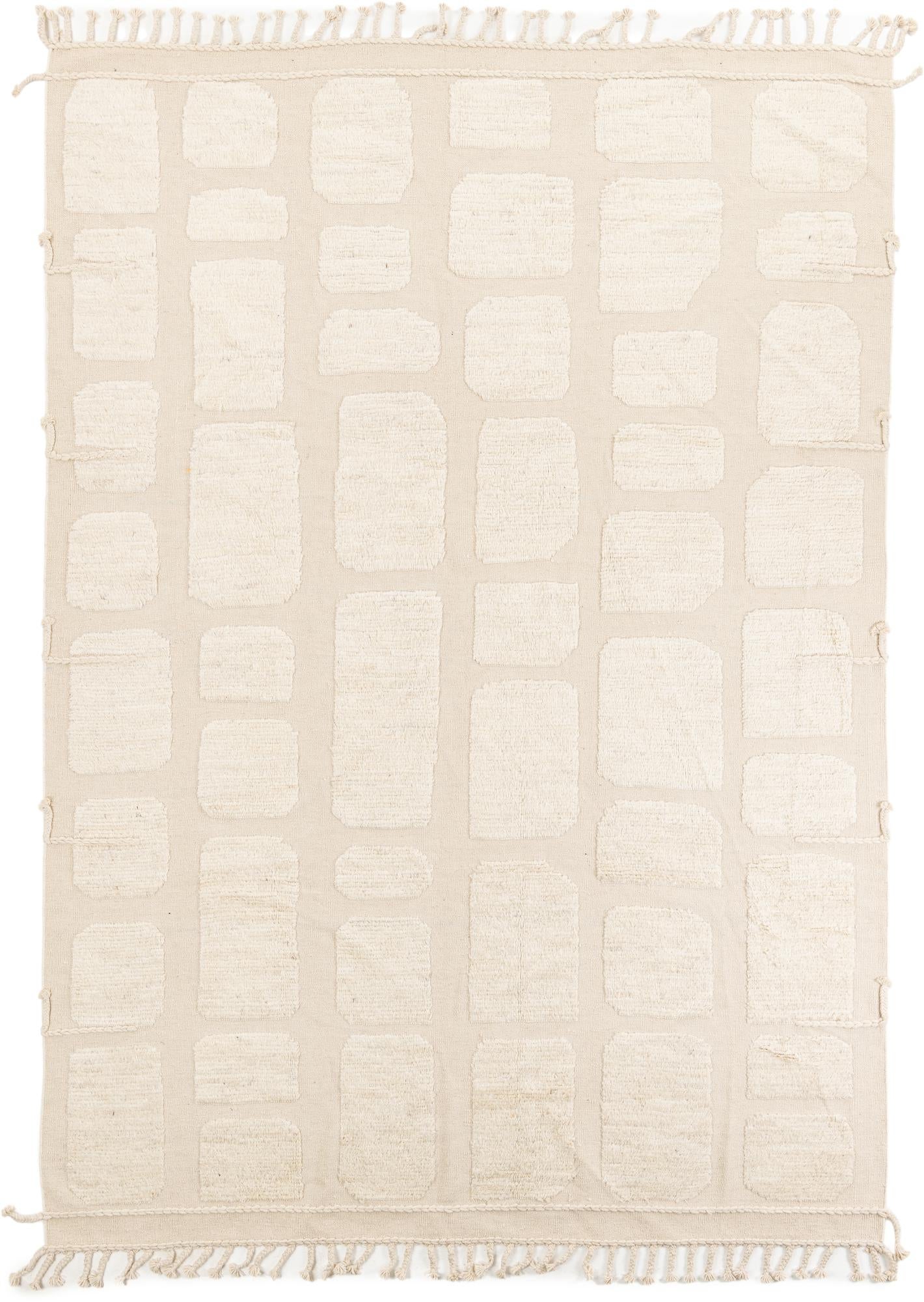 8' 1 x 11' 6 Hand Knotted Moroccan Wool Rug