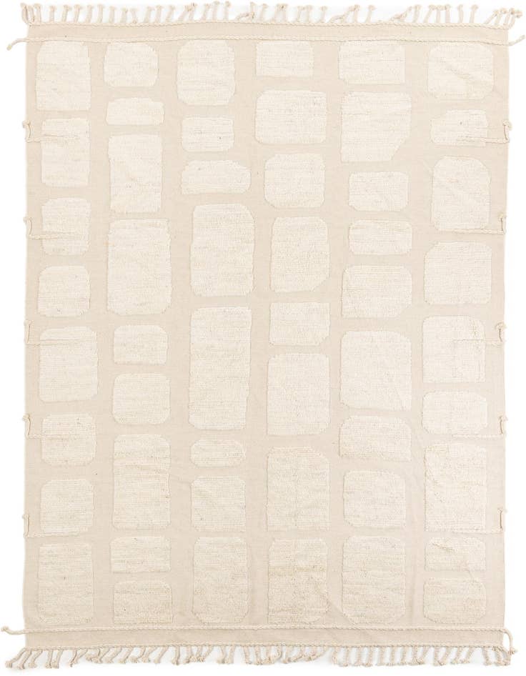 Detail image of 8' 1 x 11' 6 Hand Knotted Moroccan Wool Rug