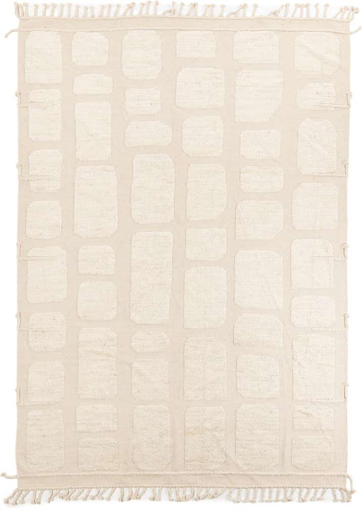 8' 1 x 11' 6 Hand Knotted Moroccan Wool Rug