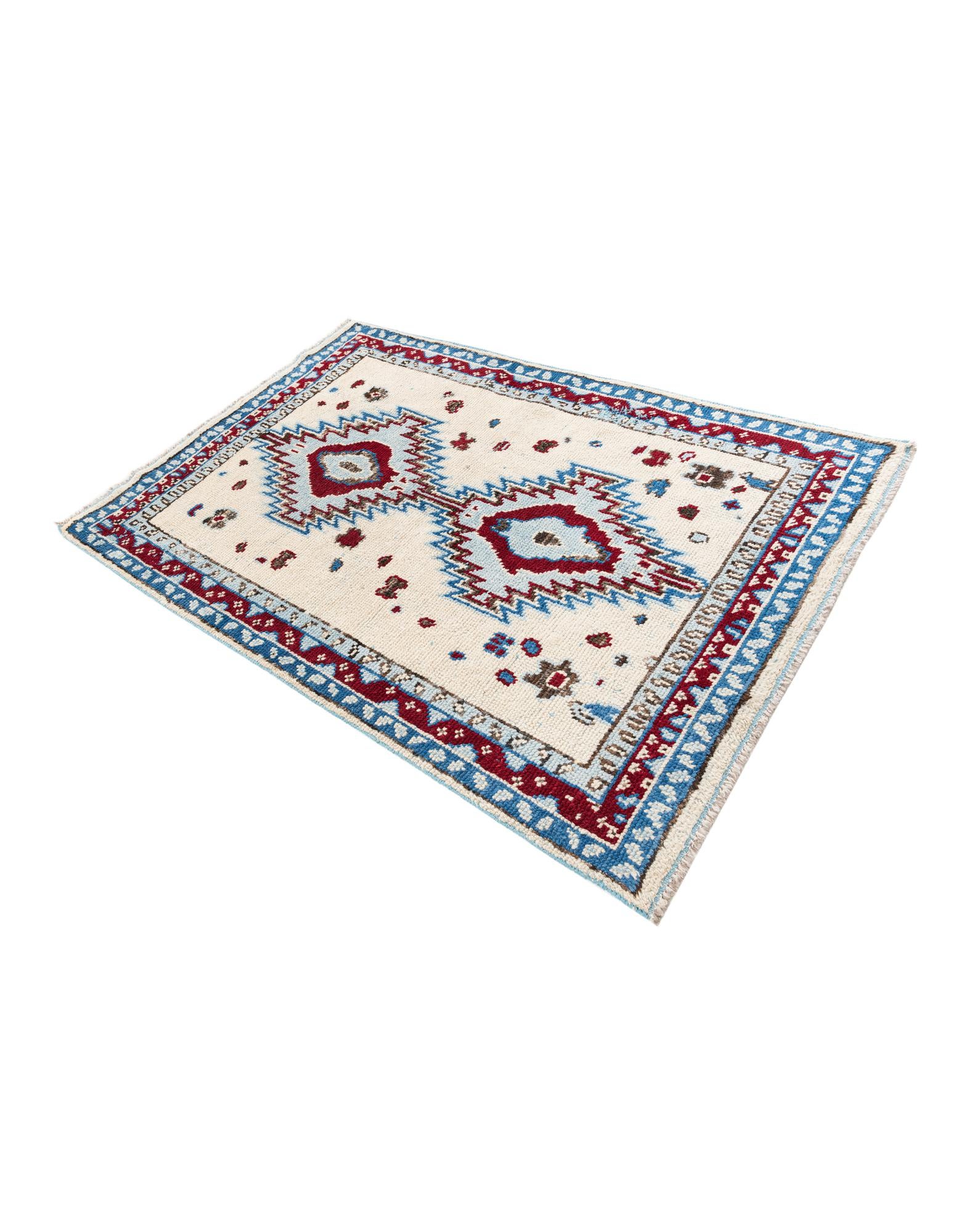 5' x 7' 6 Hand Knotted Moroccan Wool Rug
