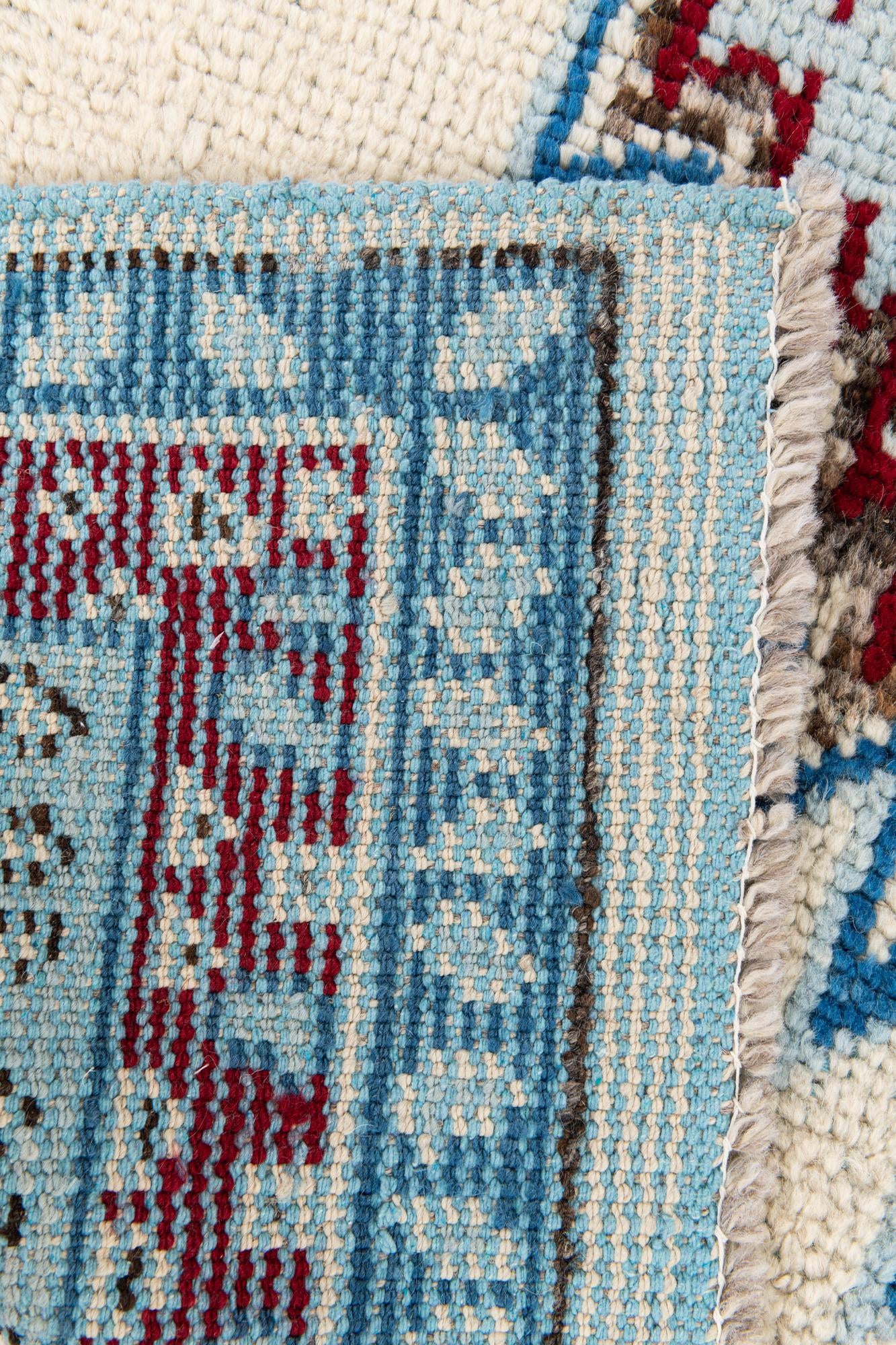 5' x 7' 6 Hand Knotted Moroccan Wool Rug