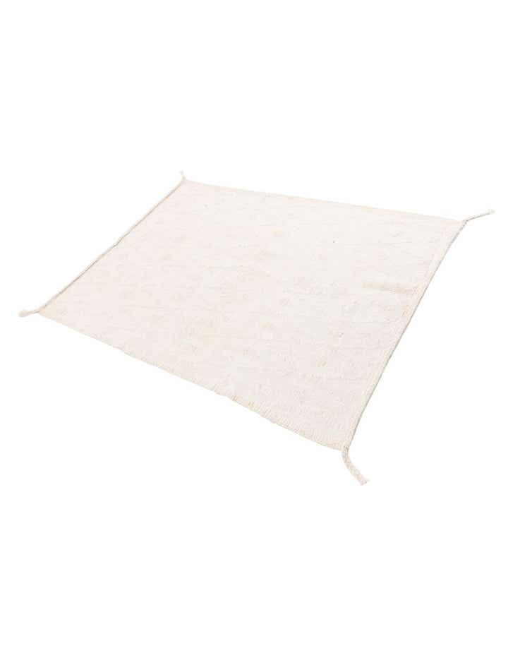4' 2 x 5' 10 Hand Knotted Moroccan Wool Rug