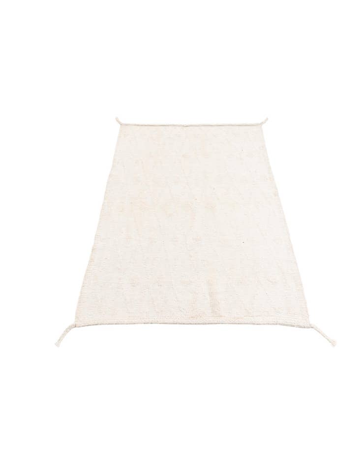 Detail image of 4' 2 x 5' 10 Hand Knotted Moroccan Wool Rug