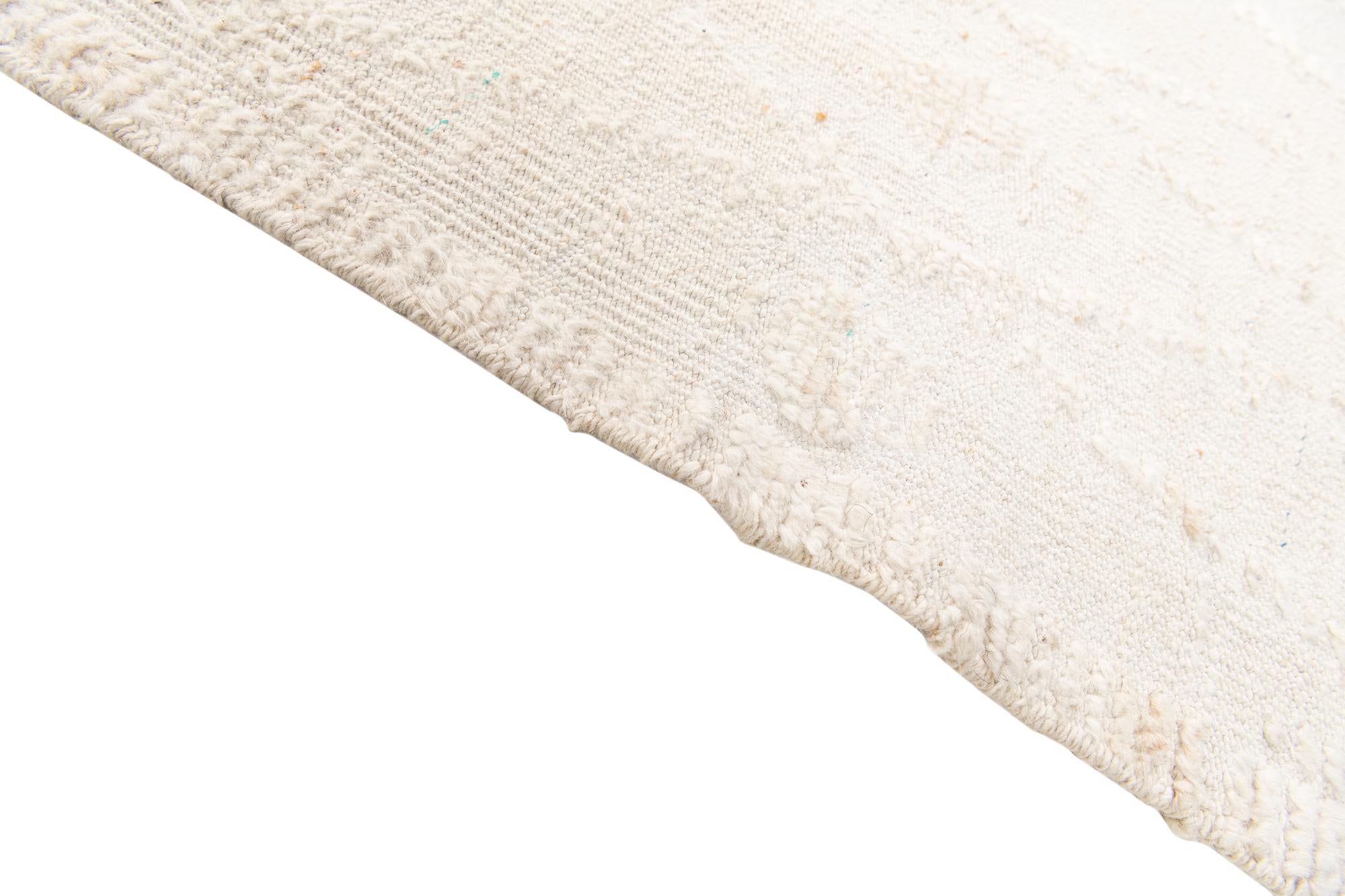 4' 2 x 5' 10 Hand Knotted Moroccan Wool Rug