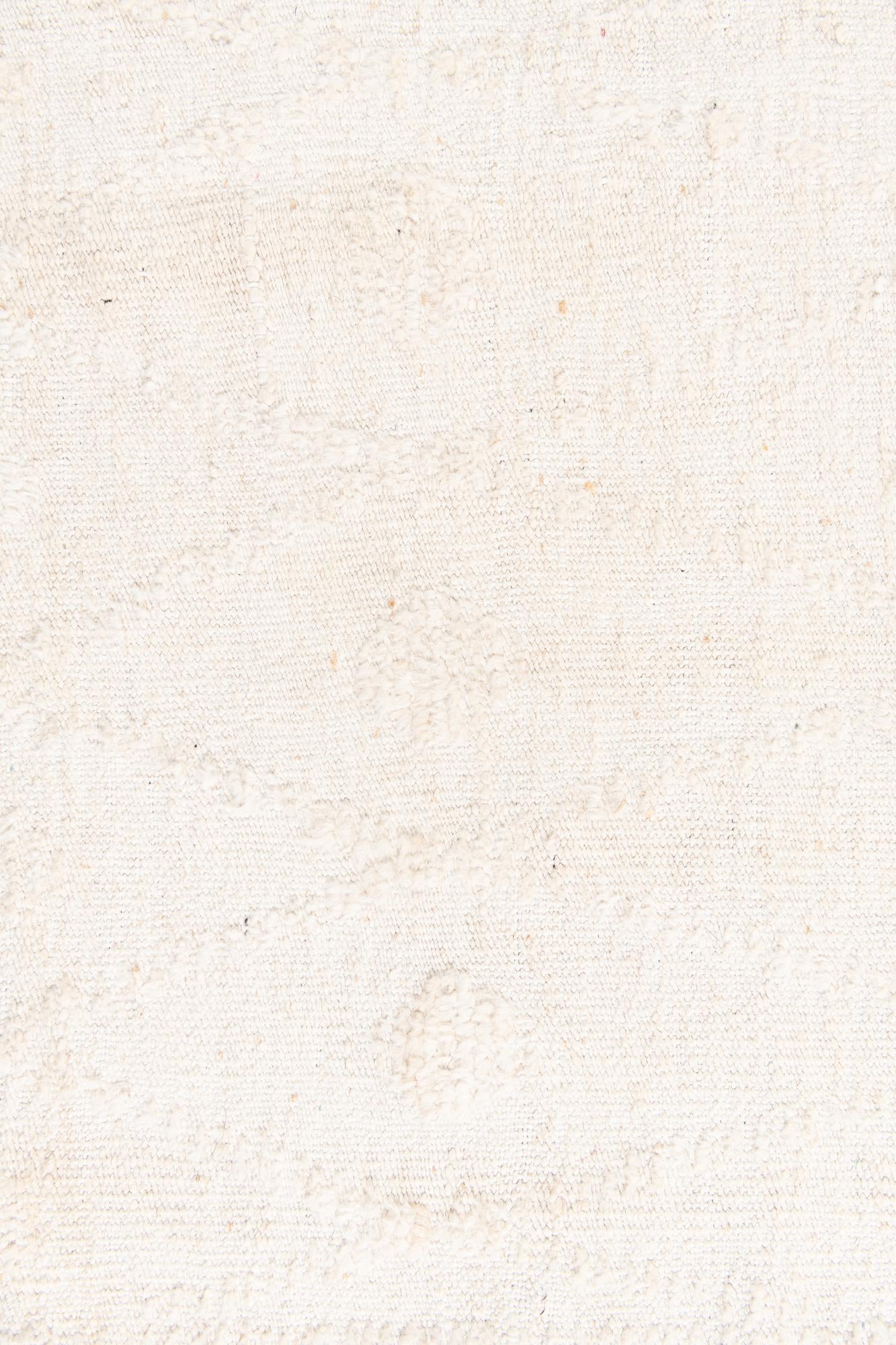 4' 2 x 5' 10 Hand Knotted Moroccan Wool Rug
