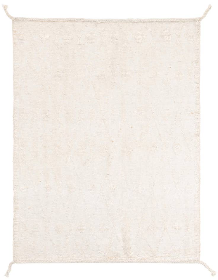 Detail image of 4' 2 x 5' 10 Hand Knotted Moroccan Wool Rug