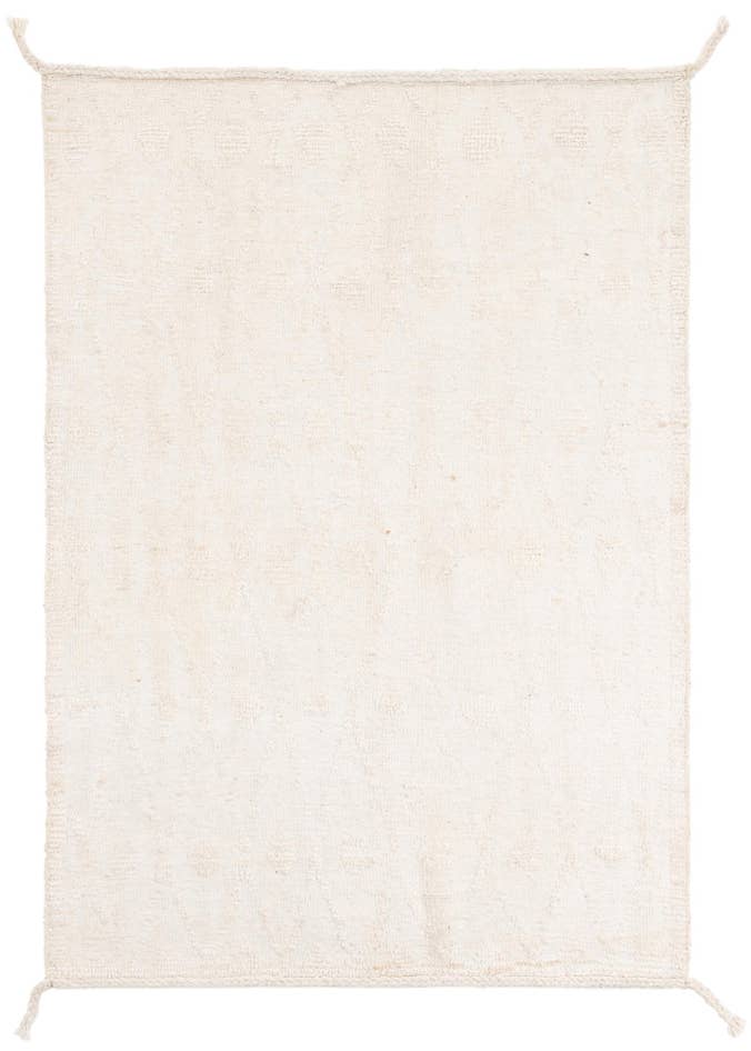 Detail image of 4' 2 x 5' 10 Hand Knotted Moroccan Wool Rug