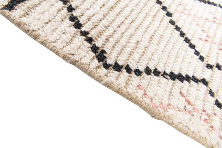 Detail image of 3' 2 x 5' 4 Hand Knotted Moroccan Wool Rug