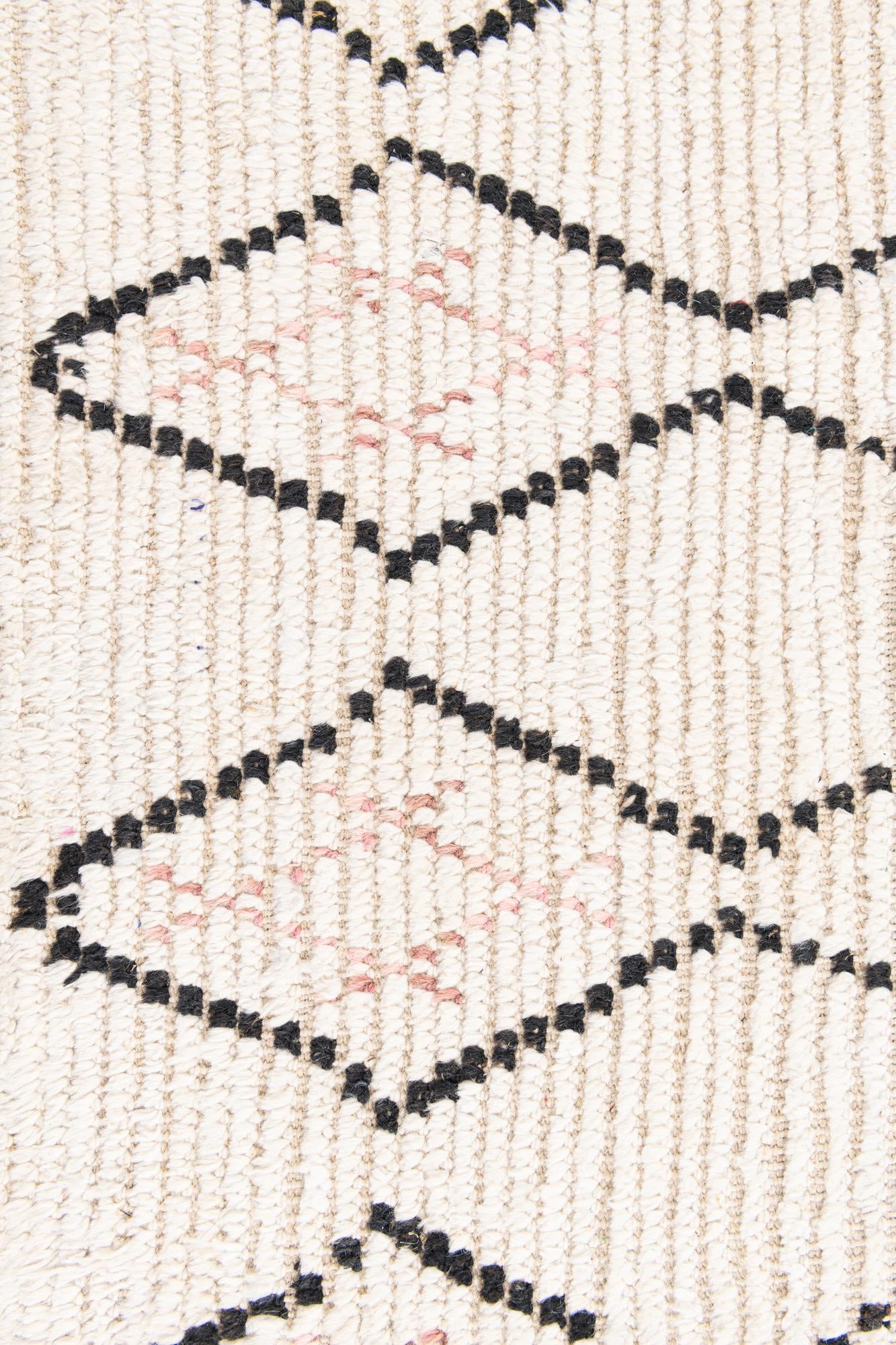 3' 2 x 5' 4 Hand Knotted Moroccan Wool Rug