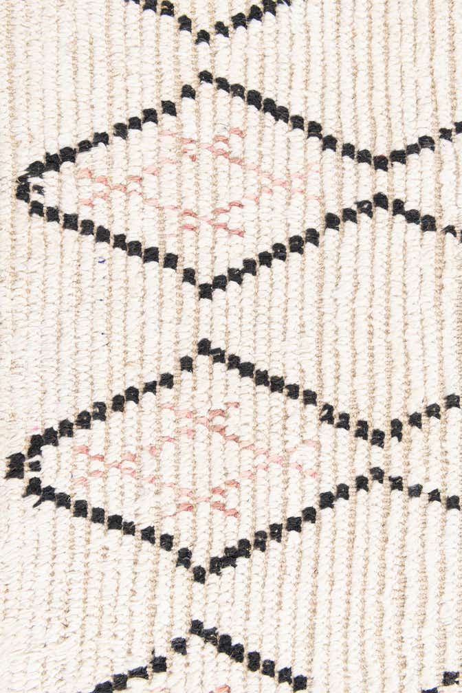 3' 2 x 5' 4 Hand Knotted Moroccan Wool Rug