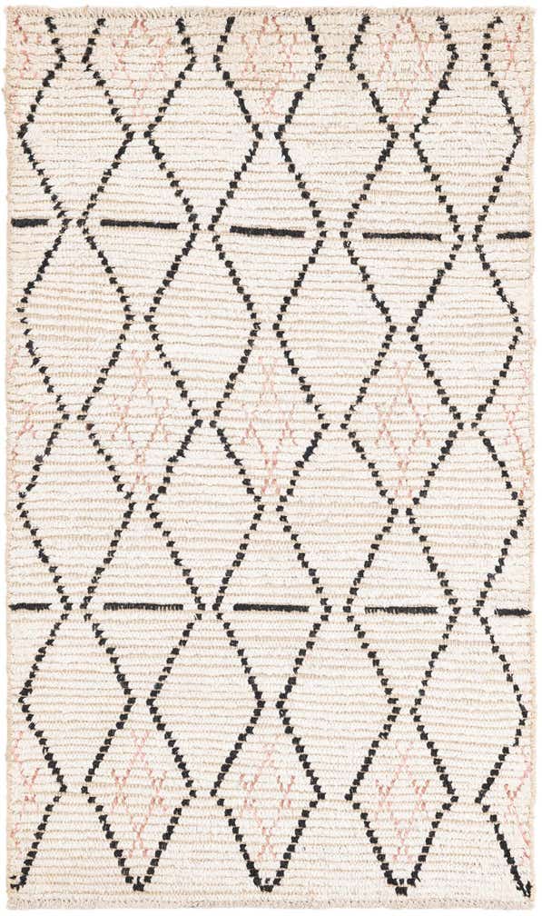 3' 2 x 5' 4 Hand Knotted Moroccan Wool Rug