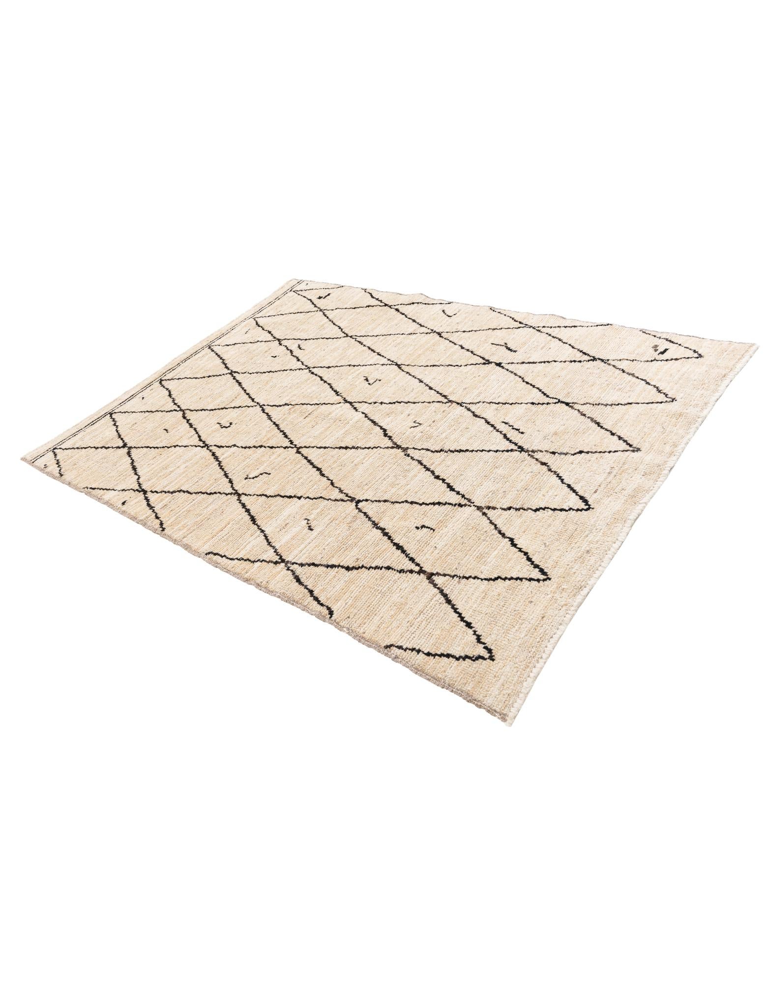 5' 2 x 7' Hand Knotted Moroccan Wool Rug