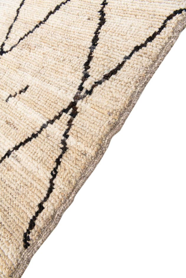 Detail image of 5' 2 x 7' Hand Knotted Moroccan Wool Rug