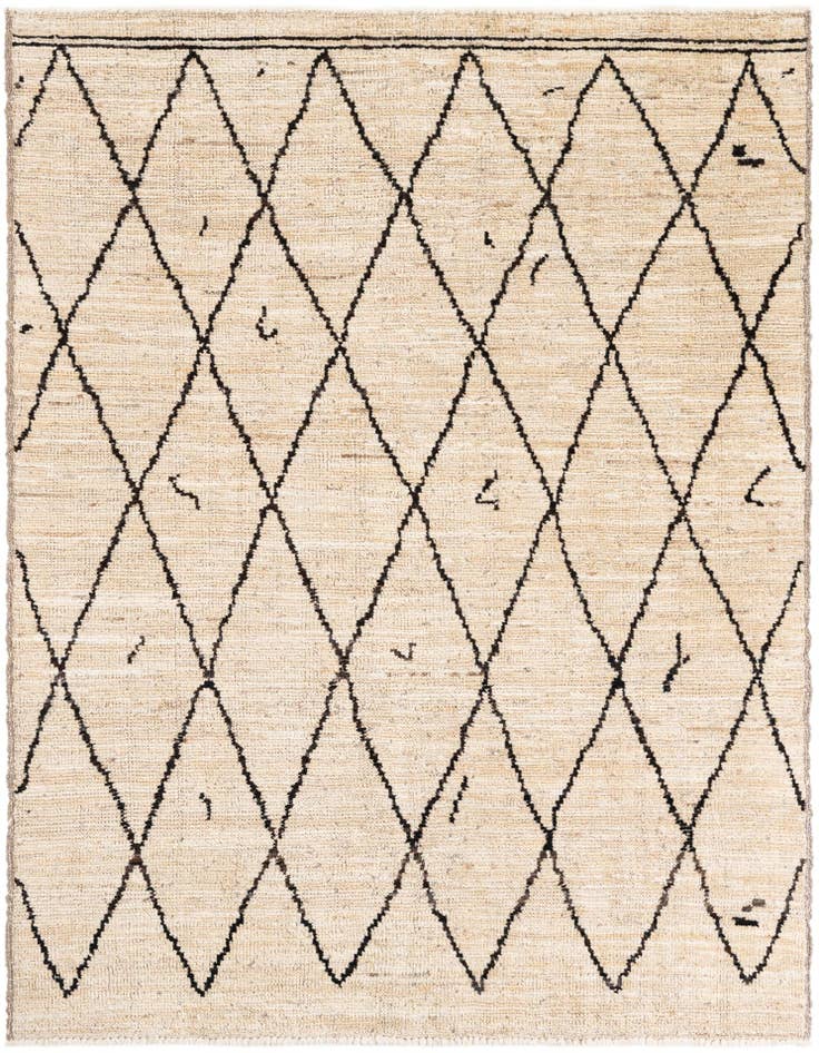 Detail image of 5' 2 x 7' Hand Knotted Moroccan Wool Rug