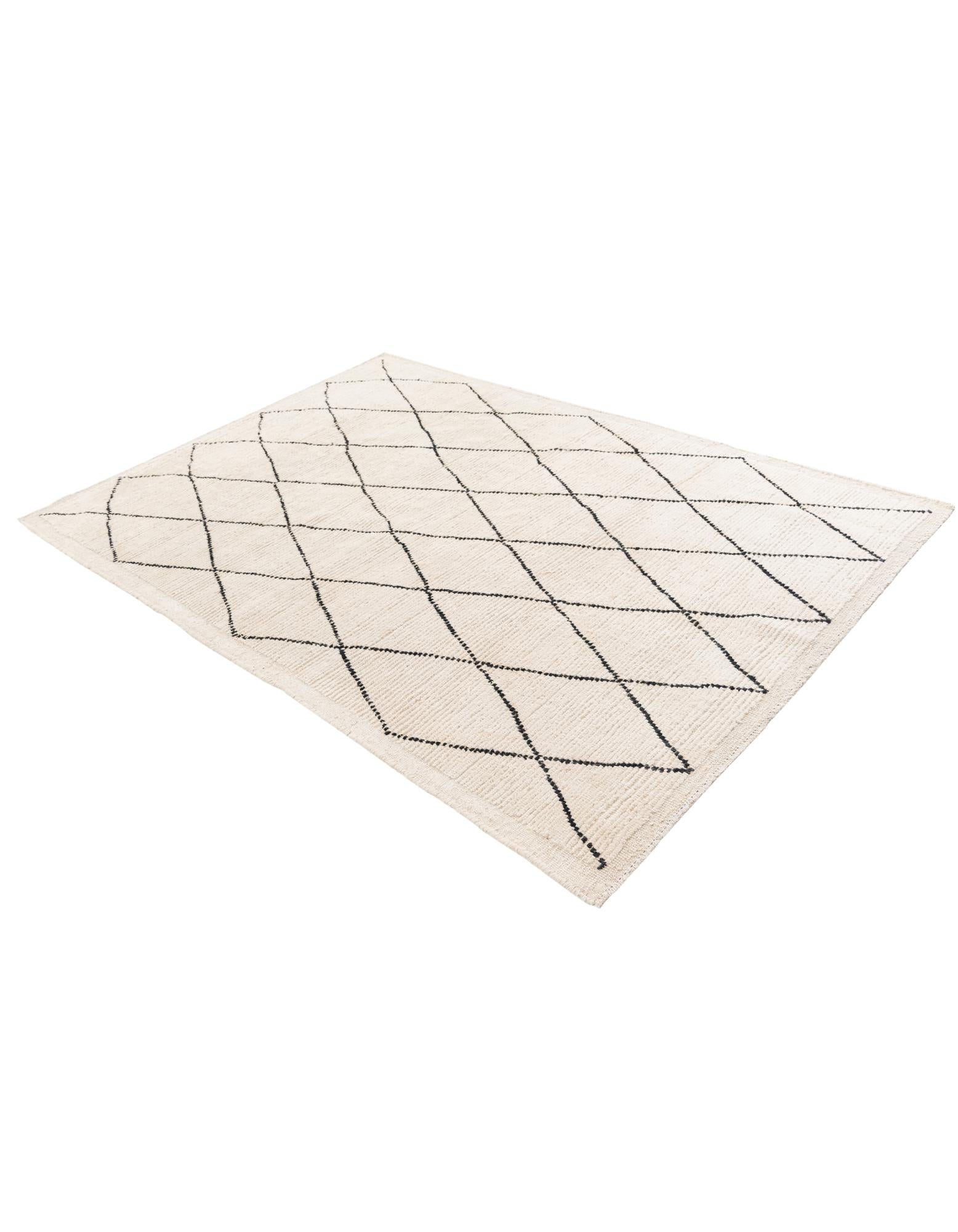 5' 4 x 7' 10 Hand Knotted Moroccan Wool Rug