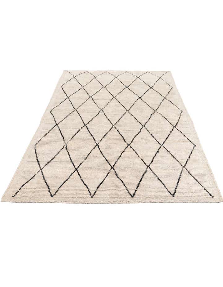 5' 4 x 7' 10 Hand Knotted Moroccan Wool Rug
