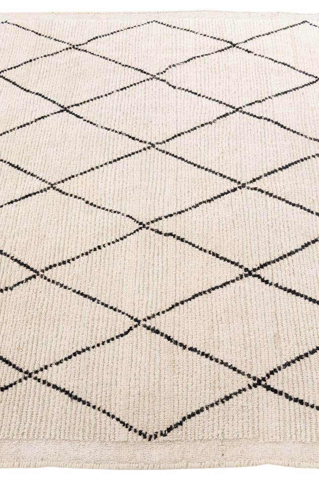 Detail image of 5' 4 x 7' 10 Hand Knotted Moroccan Wool Rug