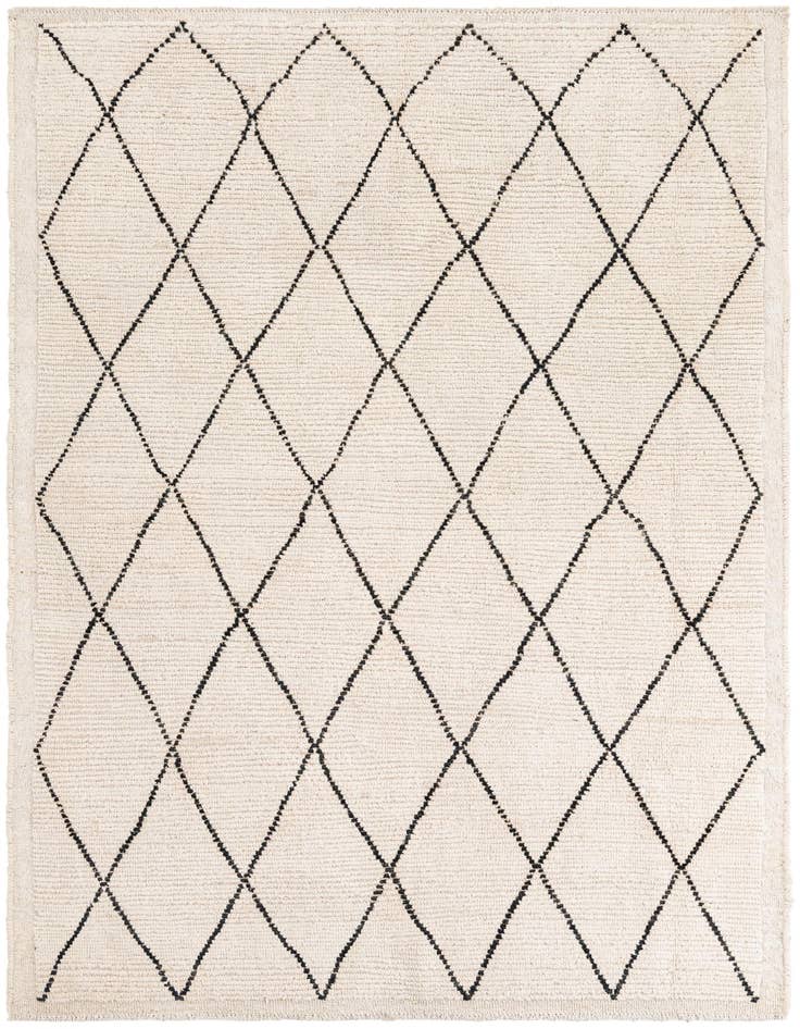 Detail image of 5' 4 x 7' 10 Hand Knotted Moroccan Wool Rug
