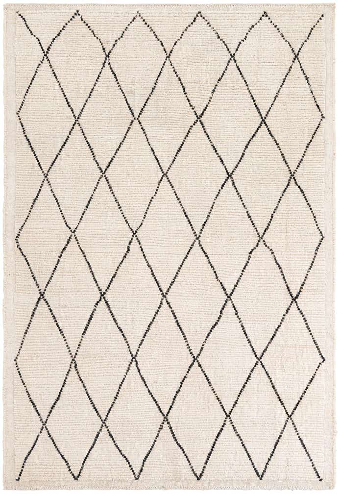 5' 4 x 7' 10 Hand Knotted Moroccan Wool Rug