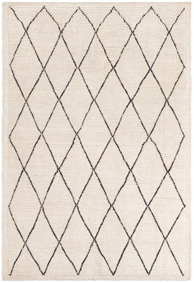 Detail image of 5' 4 x 7' 10 Hand Knotted Moroccan Wool Rug