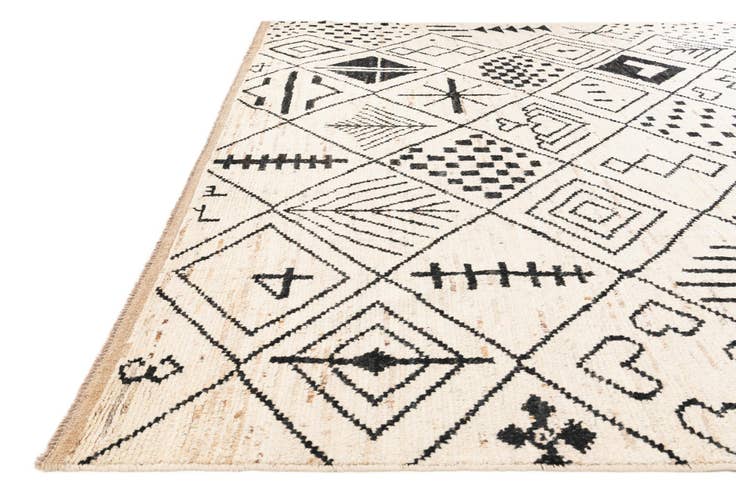 Detail image of 10' 1 x 14' Hand Knotted Moroccan Wool Rug