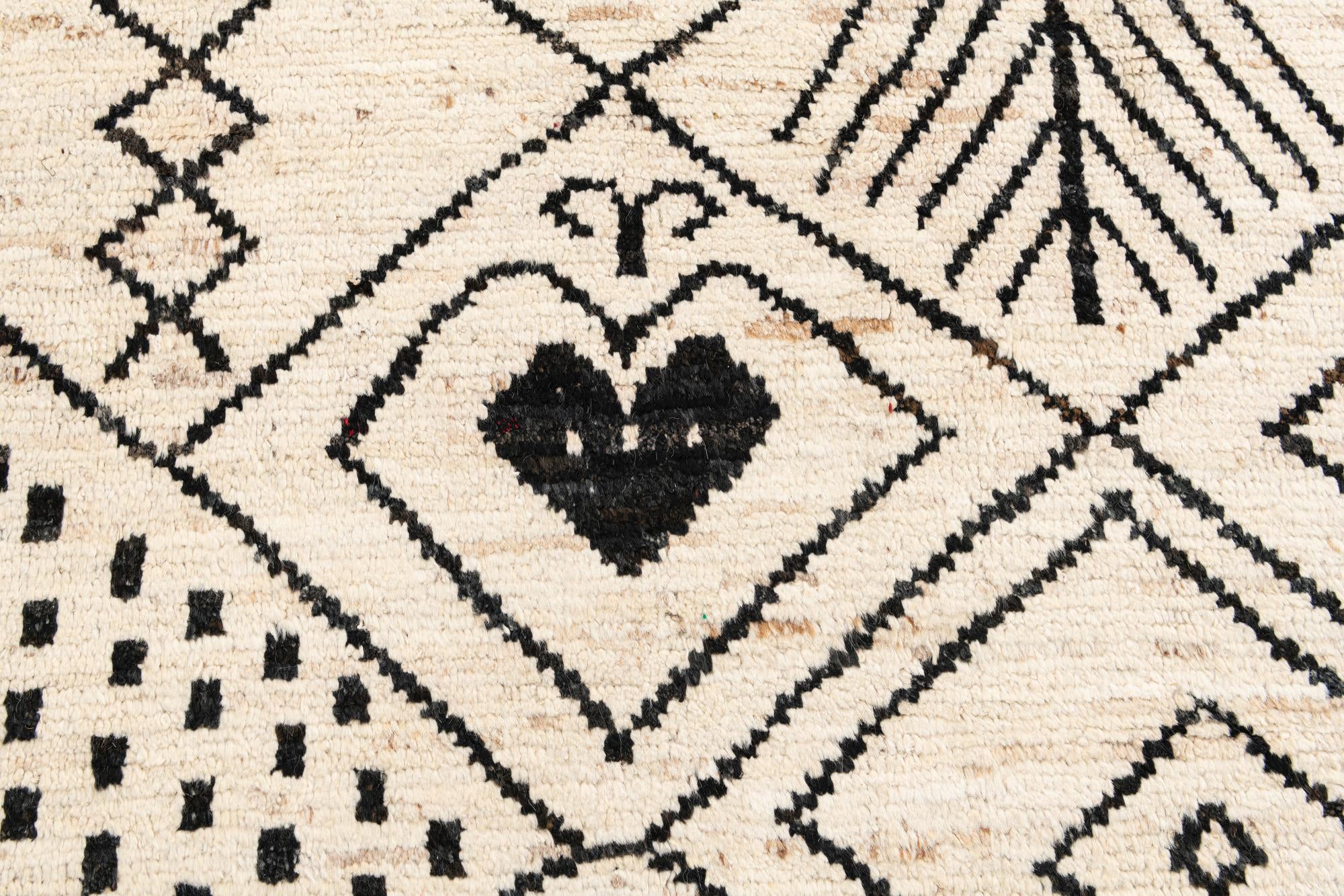 10' 1 x 14' Hand Knotted Moroccan Wool Rug
