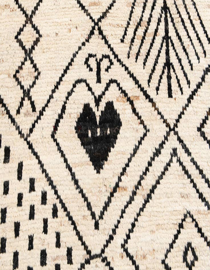 Detail image of 10' 1 x 14' Hand Knotted Moroccan Wool Rug