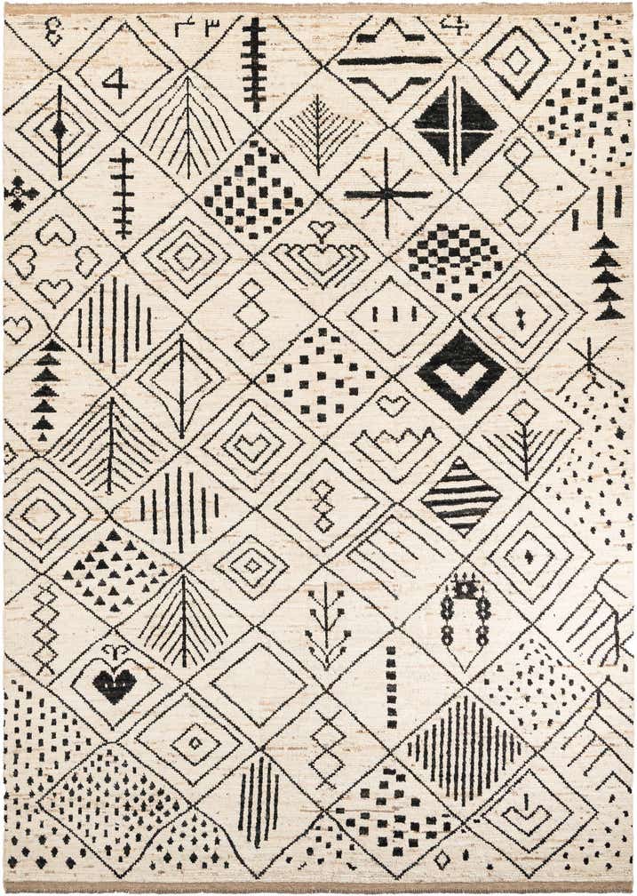 10' 1 x 14' Hand Knotted Moroccan Wool Rug