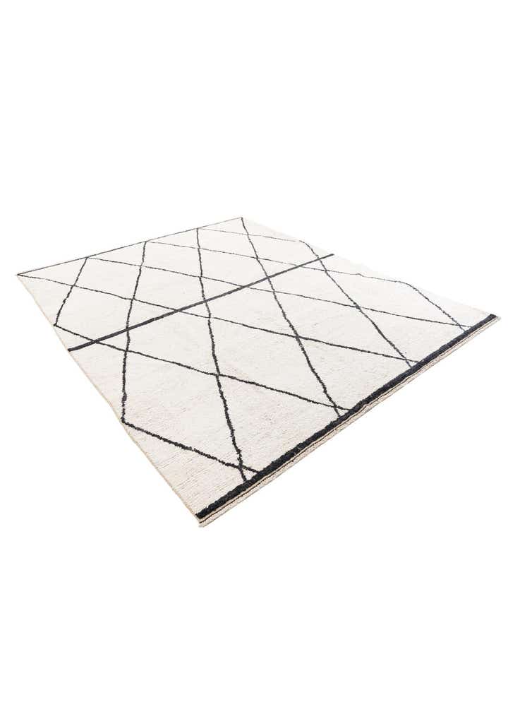 8' x 10' Hand Knotted Moroccan Wool Rug