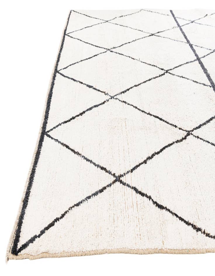 Detail image of 8' x 10' Hand Knotted Moroccan Wool Rug