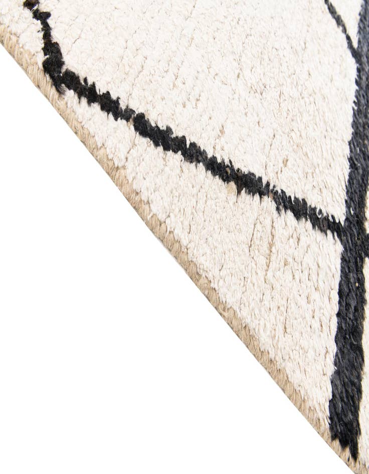 Detail image of 8' x 10'  Hand Knotted Moroccan Wool Rug