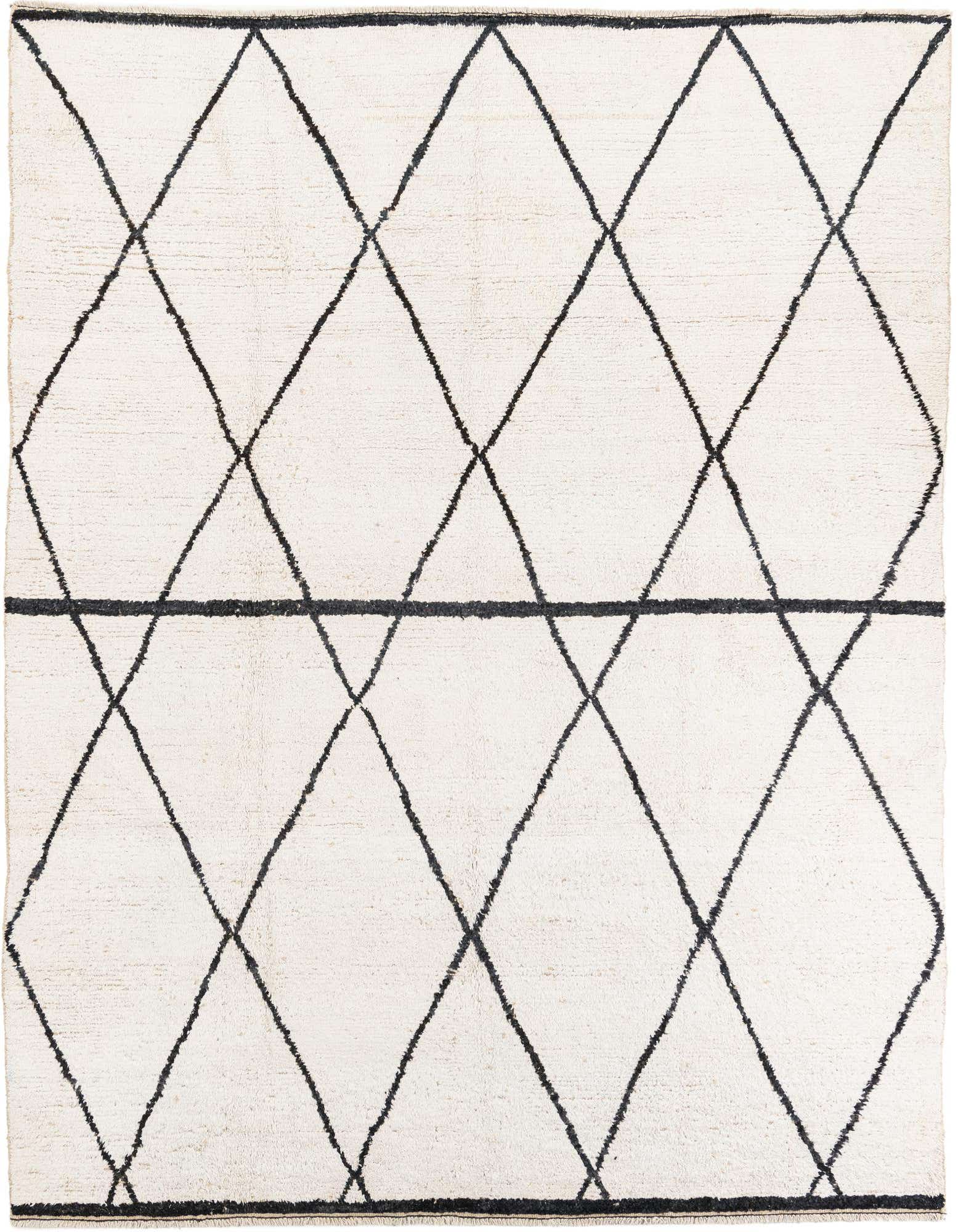 8' x 10' Hand Knotted Moroccan Wool Rug