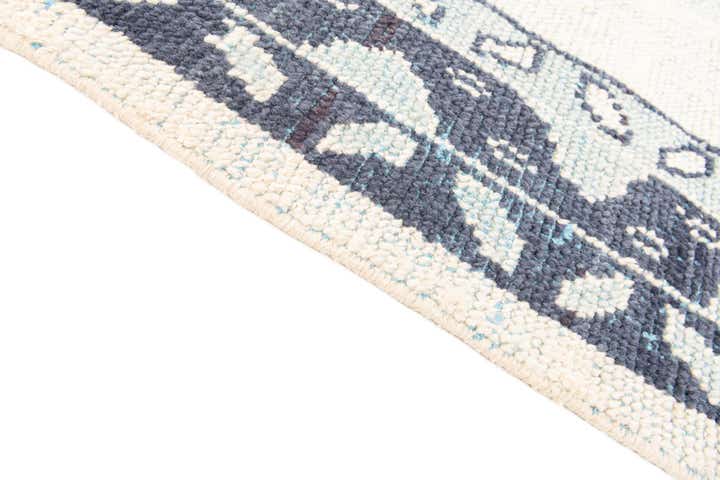 8' 4 x 11' 8 Hand Knotted Moroccan Wool Rug