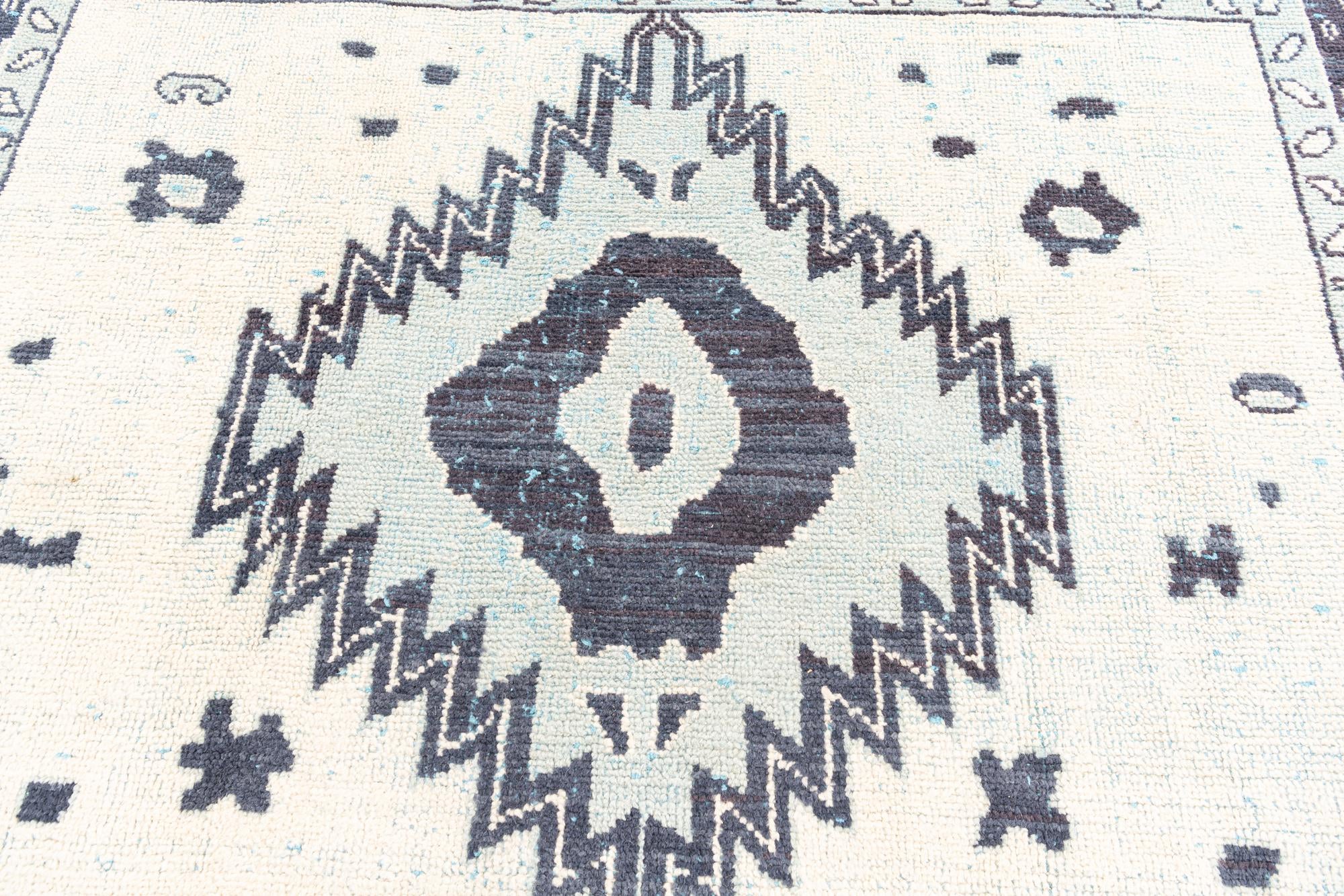 8' 4 x 11' 8 Hand Knotted Moroccan Wool Rug